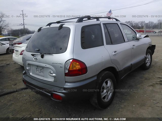 KM8SC13D53U417675 - 2003 HYUNDAI SANTA FE GLS/LX 银色 照片 4