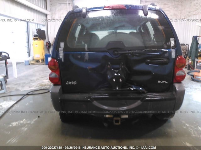 1J4GK48K24W286386 - 2004 JEEP LIBERTY SPORT 蓝色 照片 6