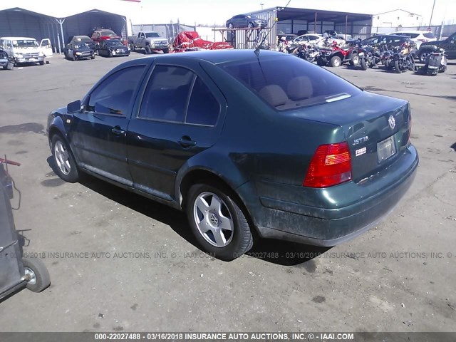 3VWSA29M4YM109459 - 2000 VOLKSWAGEN JETTA GLS GREEN photo 3