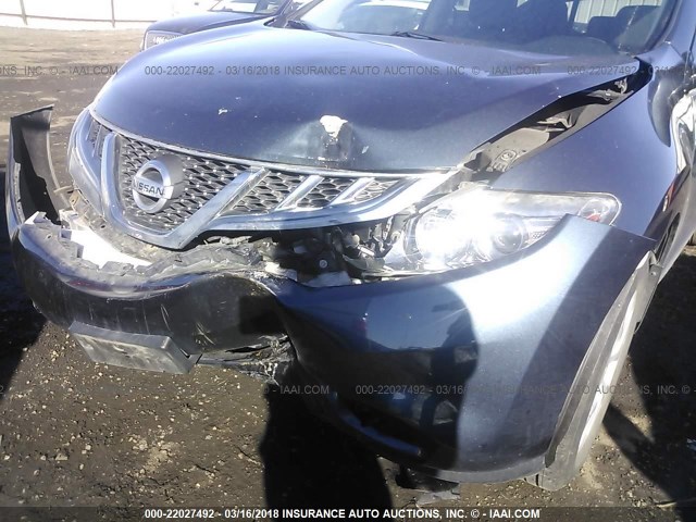 JN8AZ1MU4DW200402 - 2013 NISSAN MURANO S/SL/LE Dark Blue photo 6