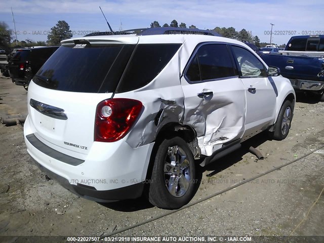 2GNALFEK7C1183888 - 2012 CHEVROLET EQUINOX LTZ WHITE photo 4