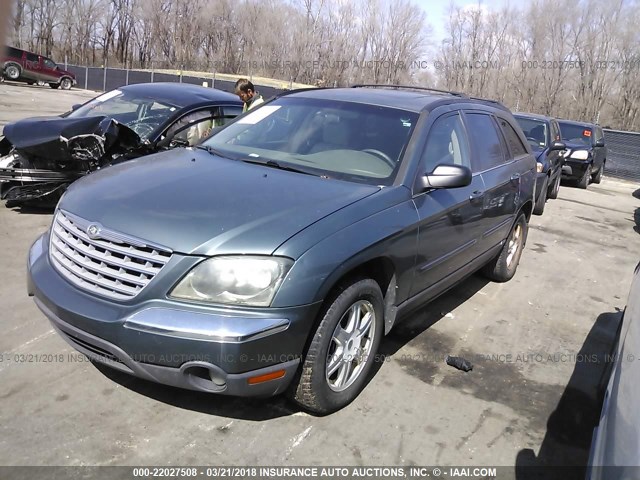 2C4GM68415R556862 - 2005 CHRYSLER PACIFICA TOURING BLUE photo 2