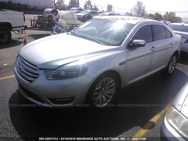 1FAHP2F87EG163482 - 2014 FORD TAURUS LIMITED SILVER photo 2