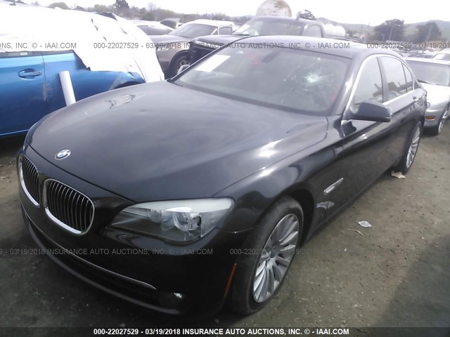 WBAKB8C52CC965175 - 2012 BMW 750 LI BLACK photo 2