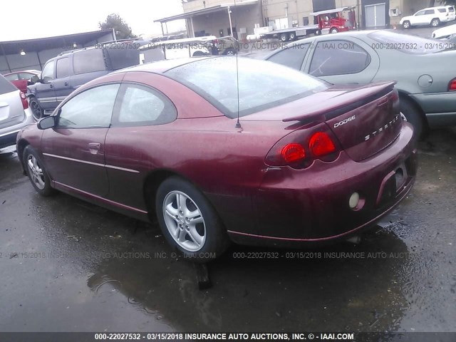 4B3AG42G44E063726 - 2004 DODGE STRATUS SXT RED photo 3