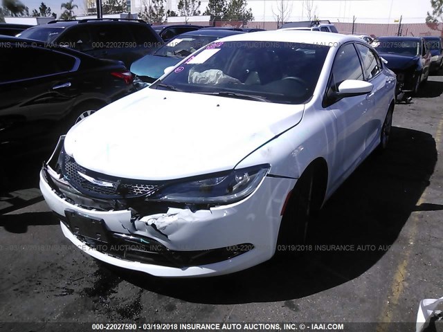 1C3CCCBB0FN717339 - 2015 CHRYSLER 200 S WHITE photo 2