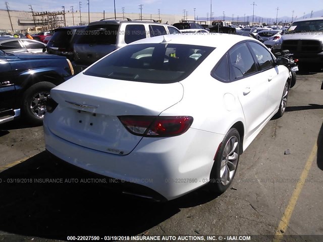 1C3CCCBB0FN717339 - 2015 CHRYSLER 200 S WHITE photo 4