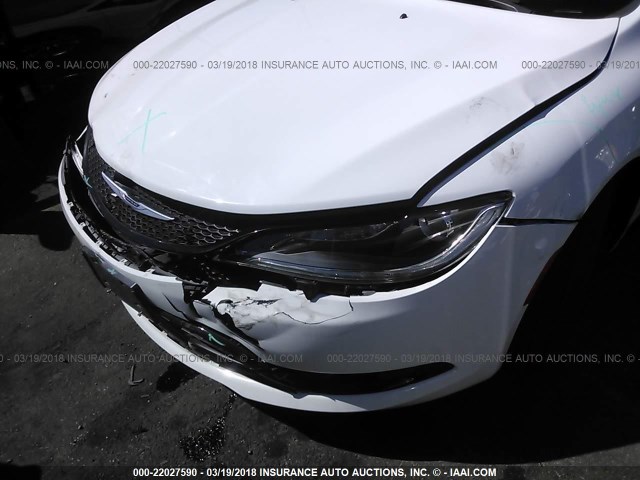 1C3CCCBB0FN717339 - 2015 CHRYSLER 200 S WHITE photo 6