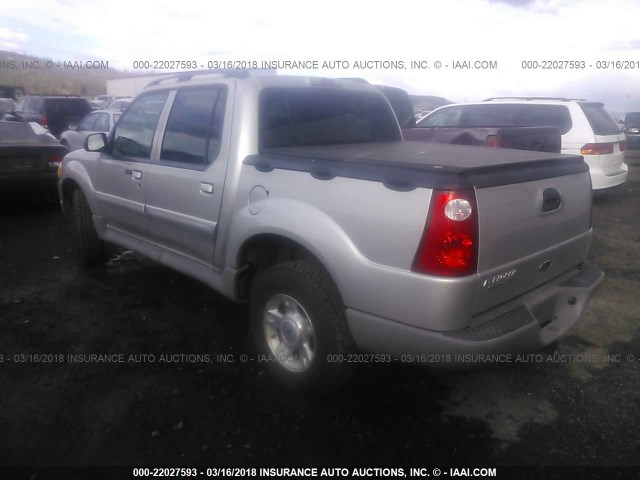 1FMZU77E03UA50315 - 2003 FORD EXPLORER SPORT TRAC  SILVER photo 3