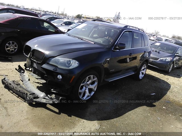 5UXFE835X9L171639 - 2009 BMW X5 XDRIVE48I BLACK photo 2