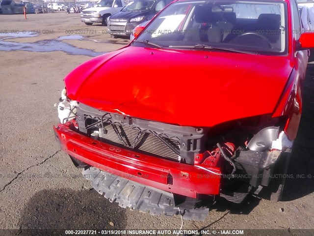 JM1BK32G571672218 - 2007 MAZDA 3 I RED photo 6