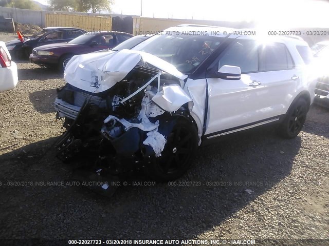 1FM5K7F87HGD90308 - 2017 FORD EXPLORER LIMITED 白色 照片 2