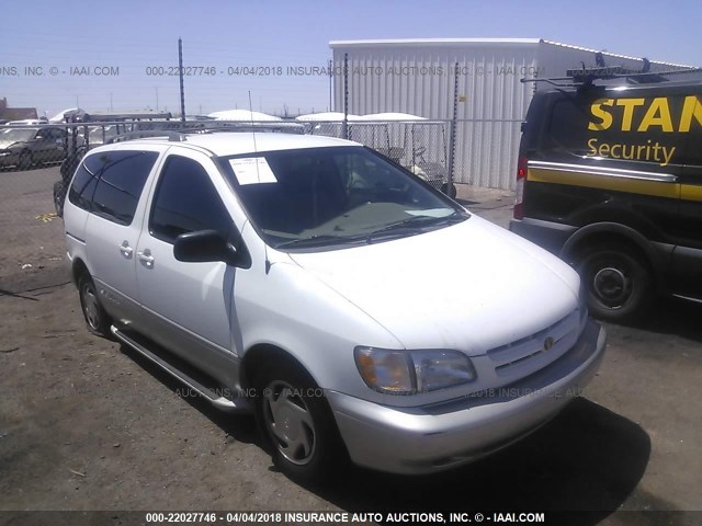 4T3ZF13C6XU116956 - 1999 TOYOTA SIENNA LE/XLE WHITE photo 1