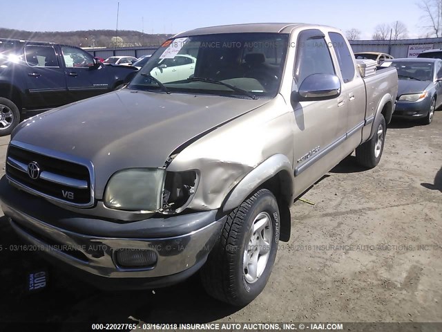 5TBRT34112S250990 - 2002 TOYOTA TUNDRA ACCESS CAB/ACCESS CAB SR5 GRAY photo 2