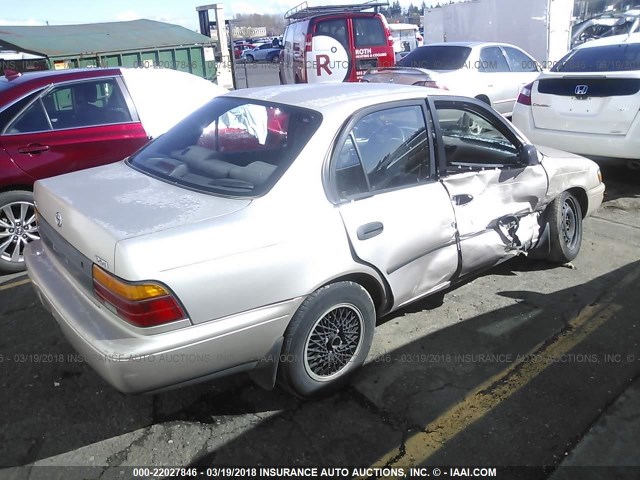 1NXAE09E4PZ088943 - 1993 TOYOTA COROLLA LE/DX BEIGE photo 4