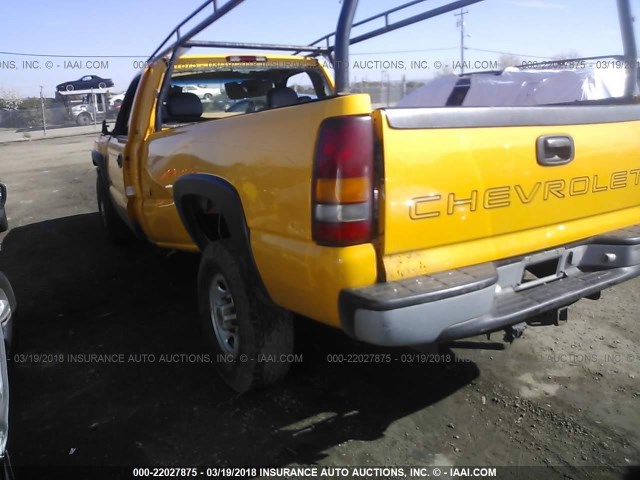 1GCHC24U61Z264436 - 2001 CHEVROLET SILVERADO C2500 HEAVY DUTY YELLOW photo 3