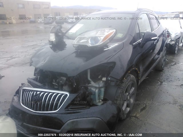 KL4CJASBXEB589594 - 2014 BUICK ENCORE BLACK photo 2