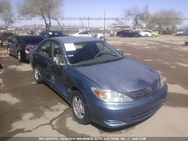 4T1BF32K23U044176 - 2003 TOYOTA CAMRY LE/XLE/SE BLUE photo 1