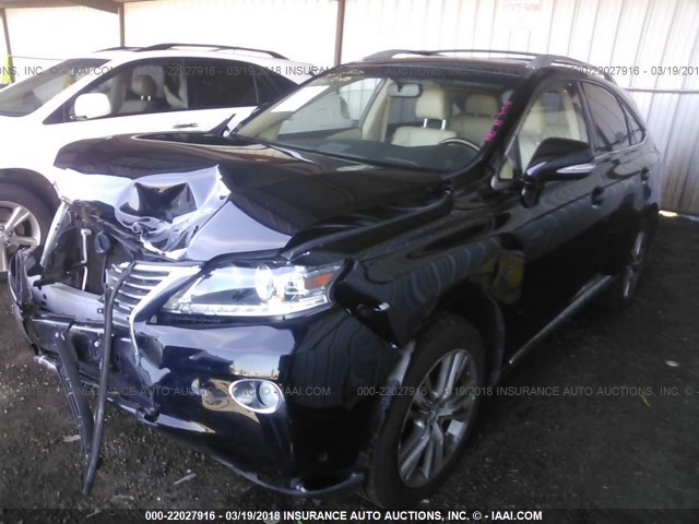 JTJBK1BA5F2482778 - 2015 LEXUS RX 350/BASE/F SPORT BLACK photo 2