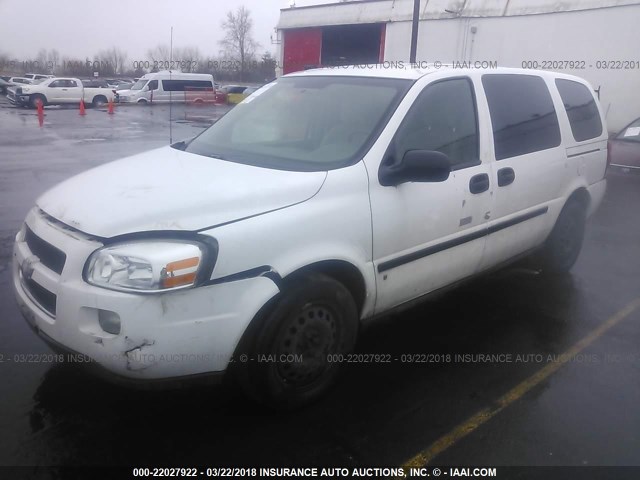 1GBDV13W58D202043 - 2008 CHEVROLET UPLANDER INCOMPLETE 白色 照片 2
