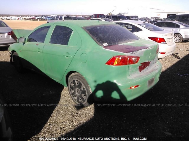 JA3AU16U99U045743 - 2009 MITSUBISHI LANCER DE GREEN photo 3