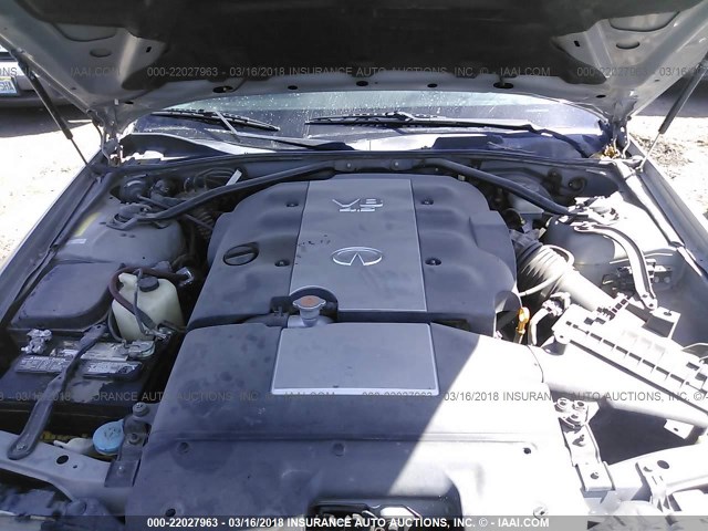 JNKAY41E93M006115 - 2003 INFINITI M45 SILVER photo 10