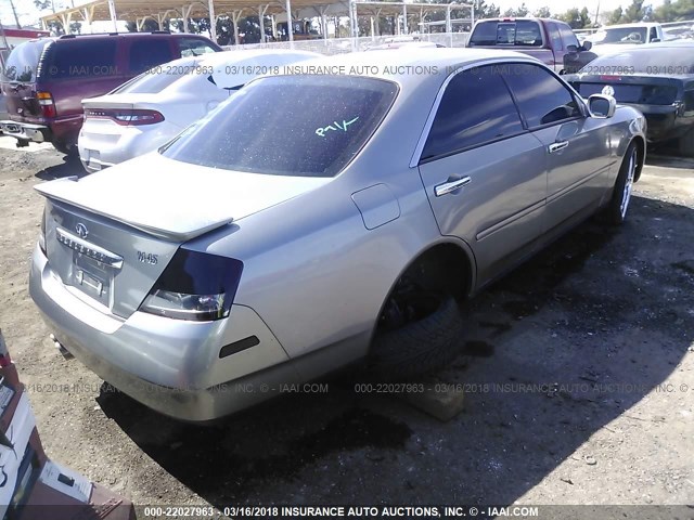 JNKAY41E93M006115 - 2003 INFINITI M45 SILVER photo 4