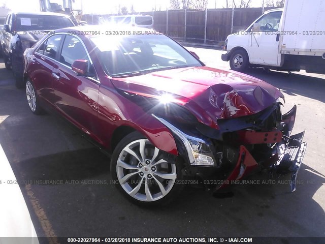 1G6AE5SXXE0110562 - 2014 CADILLAC ATS PREMIUM RED photo 1