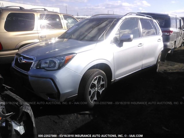 JF2SJGVC4GH562756 - 2016 SUBARU FORESTER 2.0XT TOURING SILVER photo 2