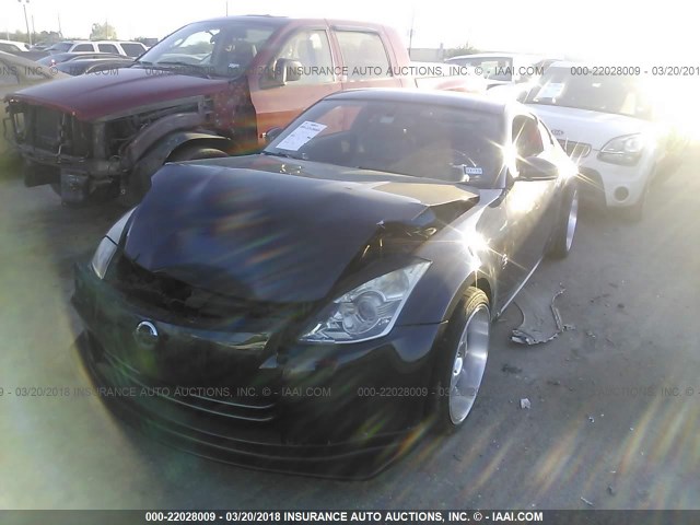 JN1BZ34D78M700702 - 2008 NISSAN 350Z COUPE BLACK photo 2