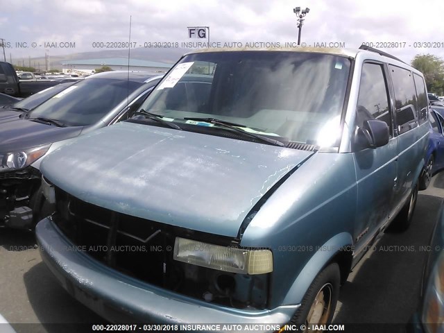 1GKDM19W5SB556383 - 1995 GMC SAFARI XT BLUE photo 2