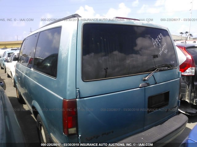 1GKDM19W5SB556383 - 1995 GMC SAFARI XT BLUE photo 3