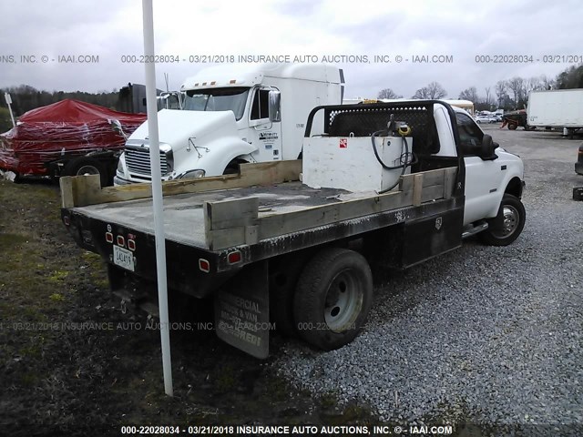 1FDXF46P64EC00801 - 2004 FORD F450 SUPER DUTY WHITE photo 4