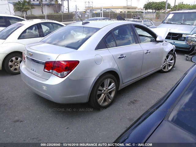 1G1PG5SB5G7134647 - 2016 CHEVROLET CRUZE LIMITED LTZ SILVER photo 4