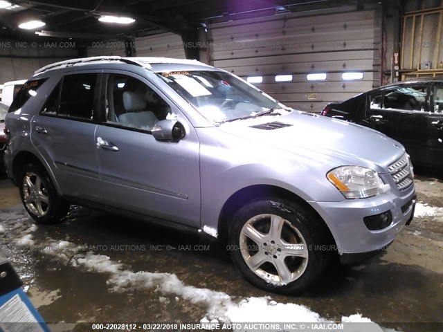 4JGBB86E68A383948 - 2008 MERCEDES-BENZ ML 350 BLUE photo 1