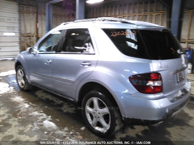 4JGBB86E68A383948 - 2008 MERCEDES-BENZ ML 350 BLUE photo 3