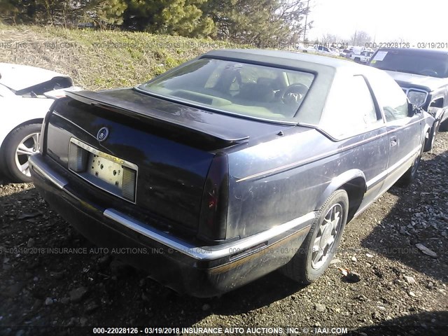 1G6EL12Y6SU622123 - 1995 CADILLAC ELDORADO Dark Blue photo 4