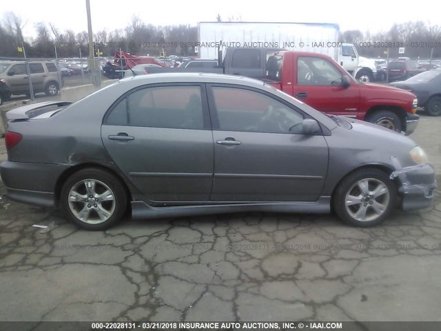 2T1BY30E85C477156 - 2005 TOYOTA COROLLA XRS GRAY photo 6