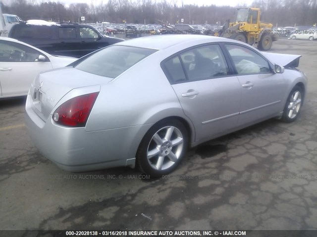 1N4BA41E94C829781 - 2004 NISSAN MAXIMA SE/SL SILVER photo 4