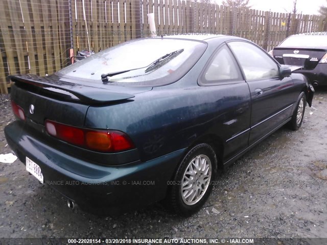 JH4DC4358WS017048 - 1998 ACURA INTEGRA LS GREEN photo 4