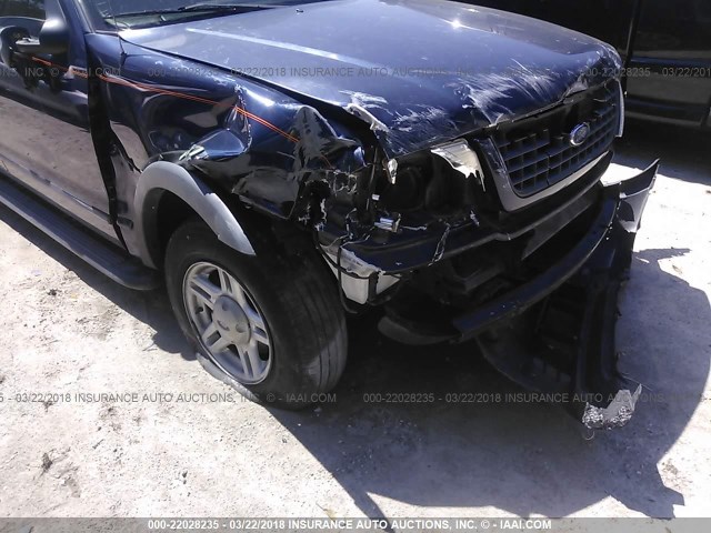 1FMZU62K03UB52589 - 2003 FORD EXPLORER XLS/XLS SPORT BLUE photo 6