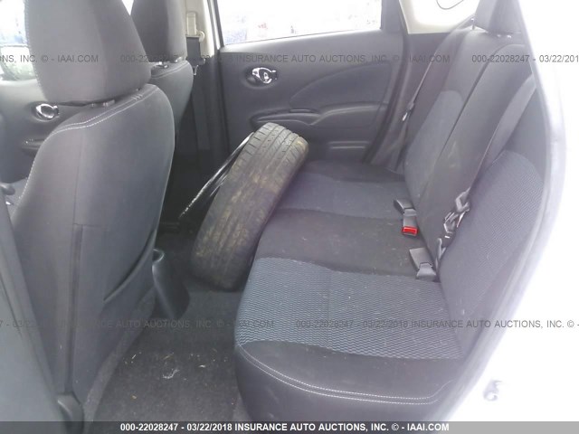 3N1CE2CP6FL405250 - 2015 NISSAN VERSA NOTE S/S PLUS/SV/SL/SR WHITE photo 8