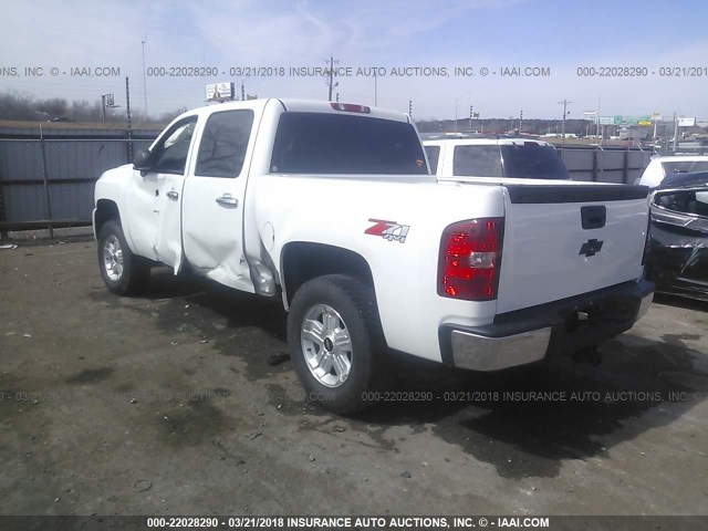 3GCRKSE33AG163481 - 2010 CHEVROLET SILVERADO K1500 LT WHITE photo 3