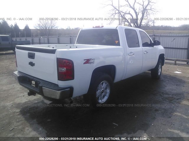 3GCRKSE33AG163481 - 2010 CHEVROLET SILVERADO K1500 LT WHITE photo 4