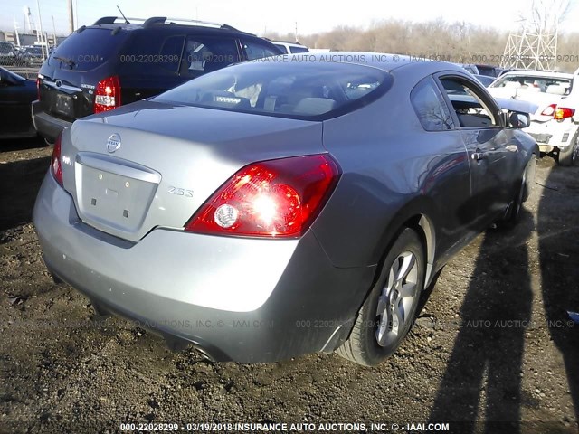 1N4AL24E38C235652 - 2008 NISSAN ALTIMA 2.5S GRAY photo 4