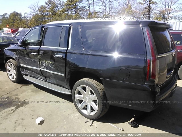 1GYS4HKJ0GR137618 - 2016 CADILLAC ESCALADE ESV LUXURY BLACK photo 3