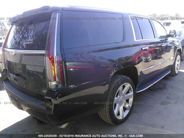1GYS4HKJ0GR137618 - 2016 CADILLAC ESCALADE ESV LUXURY BLACK photo 4