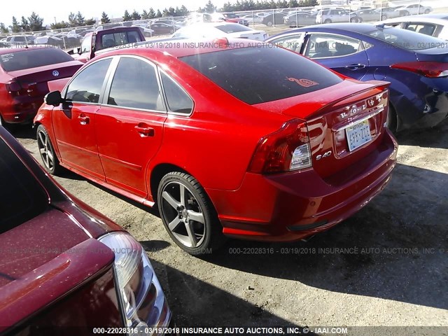 YV1672MS1B2531884 - 2011 VOLVO S40 T5 RED photo 3