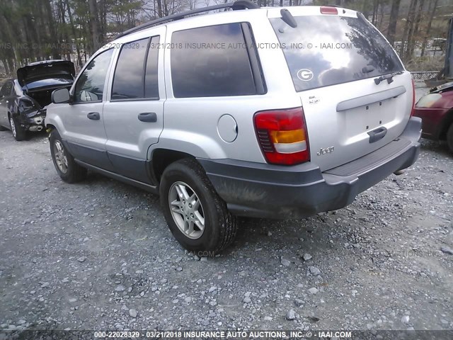 1J4GX48S74C137748 - 2004 JEEP GRAND CHEROKEE LAREDO/COLUMBIA/FREEDOM SILVER photo 3