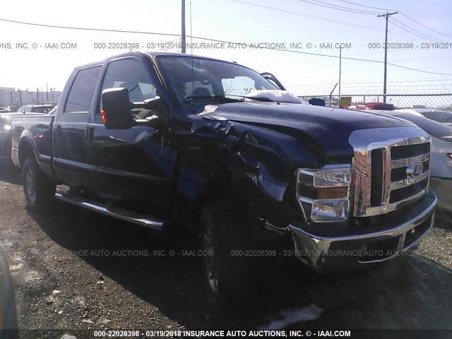 1FTSW2B58AEB20497 - 2010 FORD F250 SUPER DUTY Dark Blue photo 1